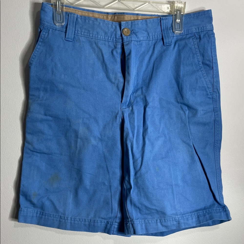 Izod Men's Blue Flat Front Shorts